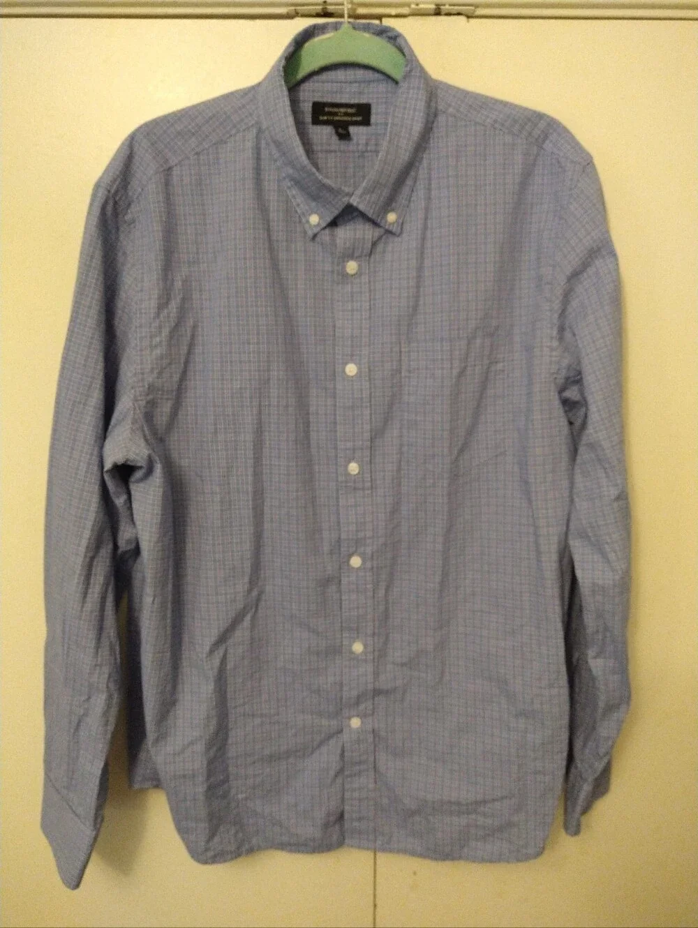 Banana Republic Slim Fit Untucked Long Sleeve Button Down Shirt Men's sz Large.
